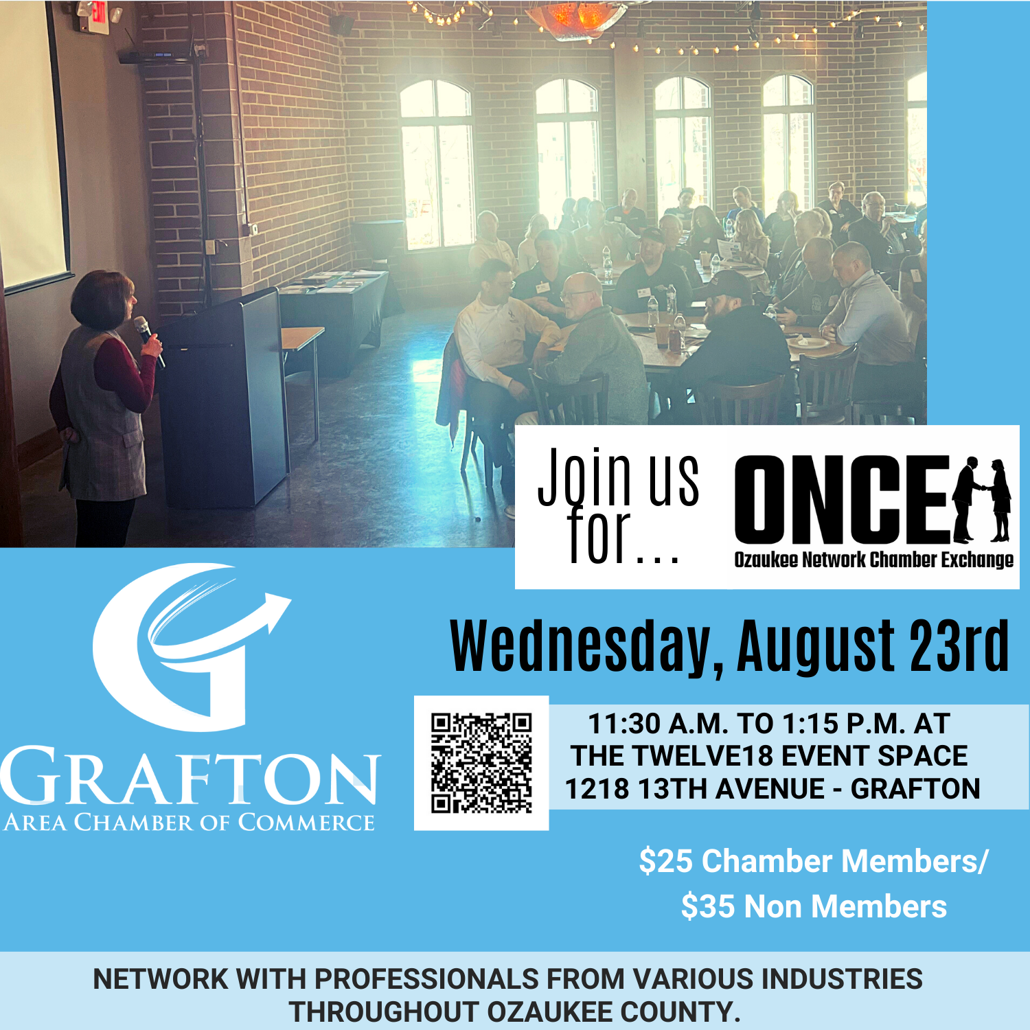 ONCE Aug Lunch Poster 2023 – website (5 × 5 in)